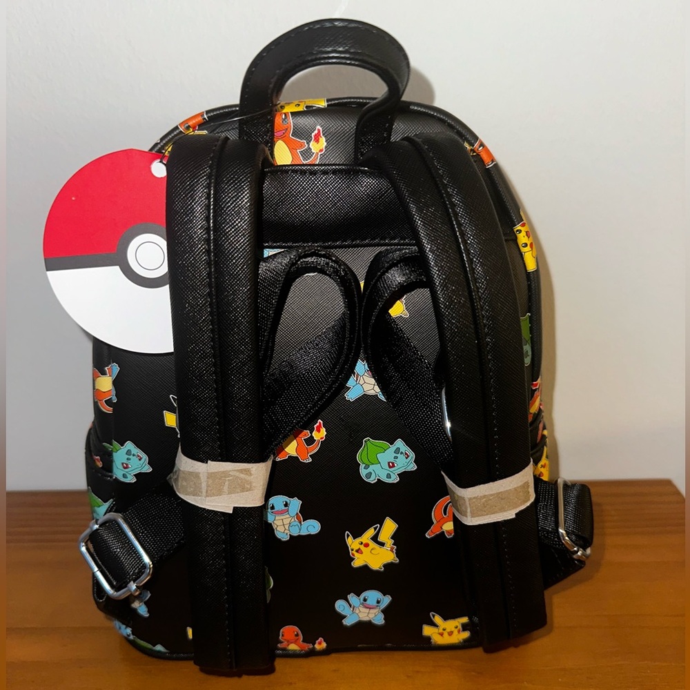 Loungefly Pokémon Nintendo Character Mini Backpack Black One Size - Picture 2 of 7
